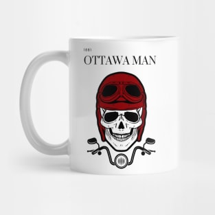 with red helmet motorcycle ottawa man design Mug